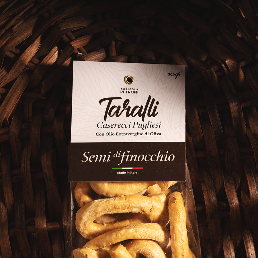 Taralli Caserecci Pugliesi - Fennel Seeds 300g